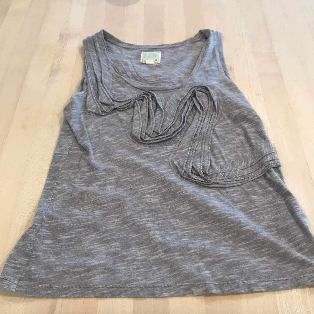 Little yellow button winding road tank top Anthropologie